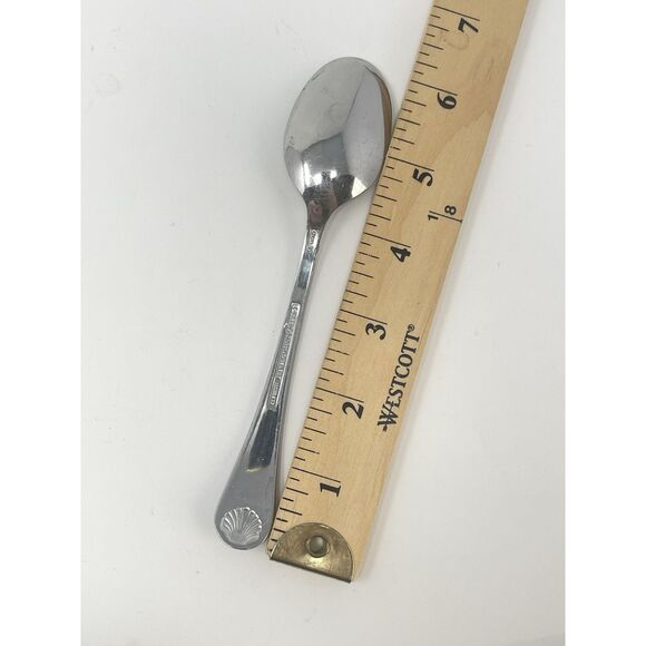 Reed & Barton BAYVIEW Stainless Glossy Teaspoons Set Of 5 & 1 Sugar Spoon 6.25” - Picture 2 of 7